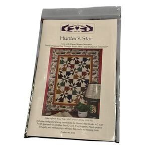 Star Quilt Pattern Marti and Me Hunter’s Sewing Craft Project 8526 Seamstress